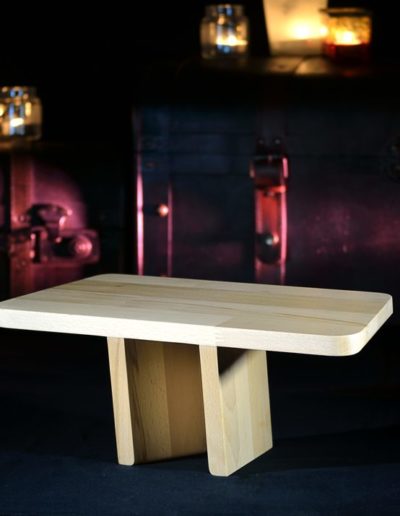 Banc de méditation en bois de hêtre “Exo-Statio”