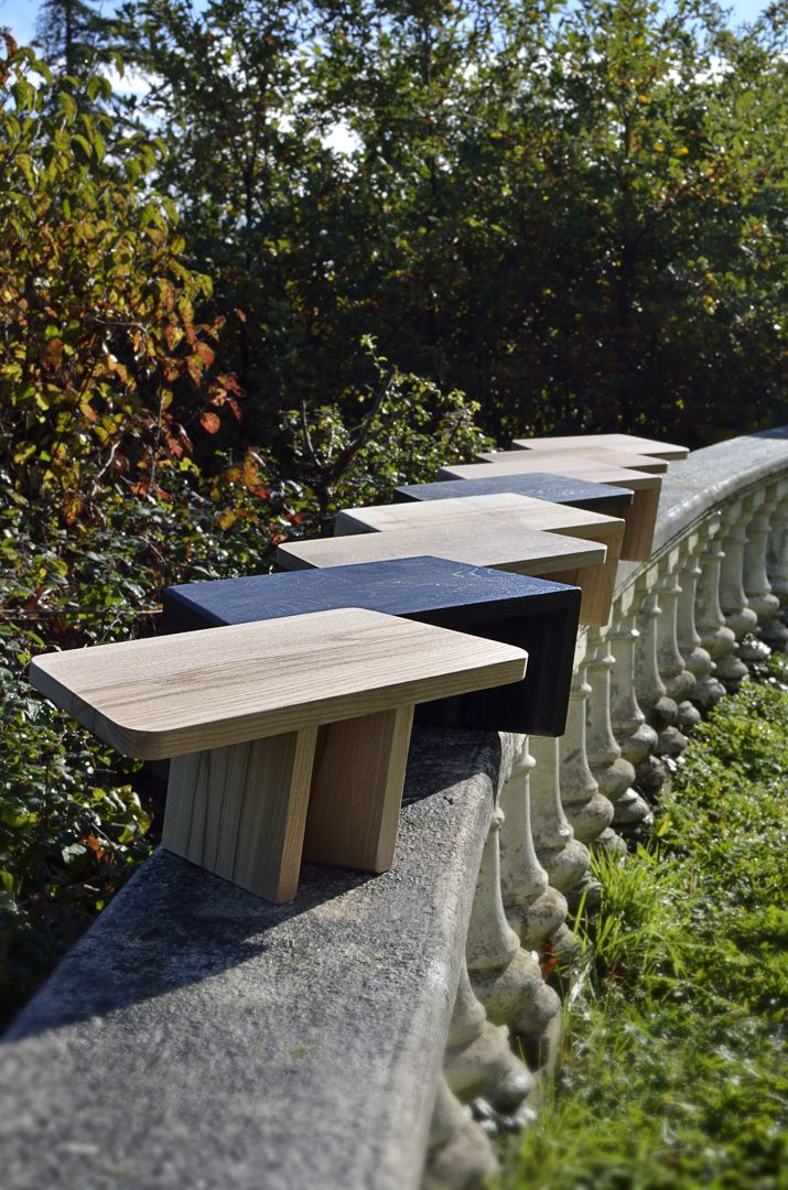 Banc de méditation en bois de hêtre “Endo-Statio”